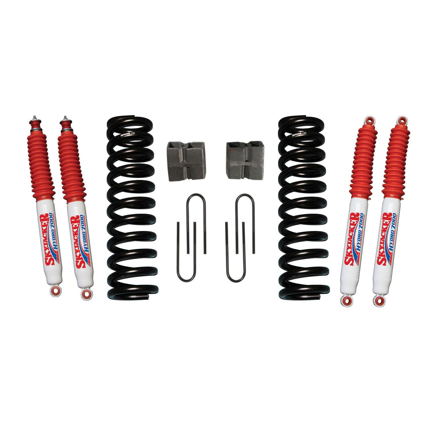 Skyjacker Bronco Suspension Lift Kit 78-79 Bronco w/Shock 6 Inch Lift Incl. Front Coil Springs Rear U Bolt Kit Rear Blocks - 176BK-H
