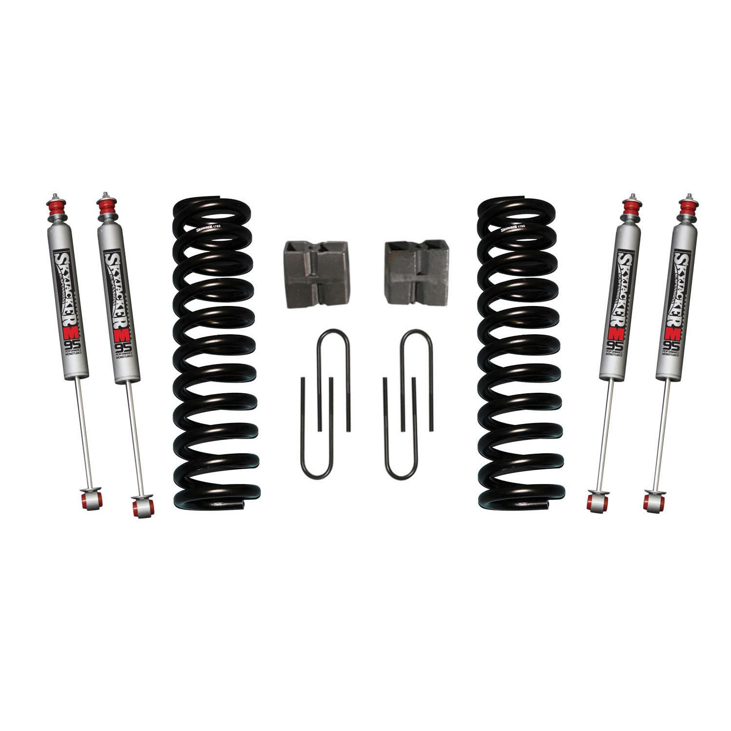 Skyjacker Bronco Suspension Lift Kit 78-79 Bronco w/Shock M95 Performance Shocks 6 Inch Lift Incl. Front Coil Springs Rear U Bolt Kit Rear Blocks - 176BK-M
