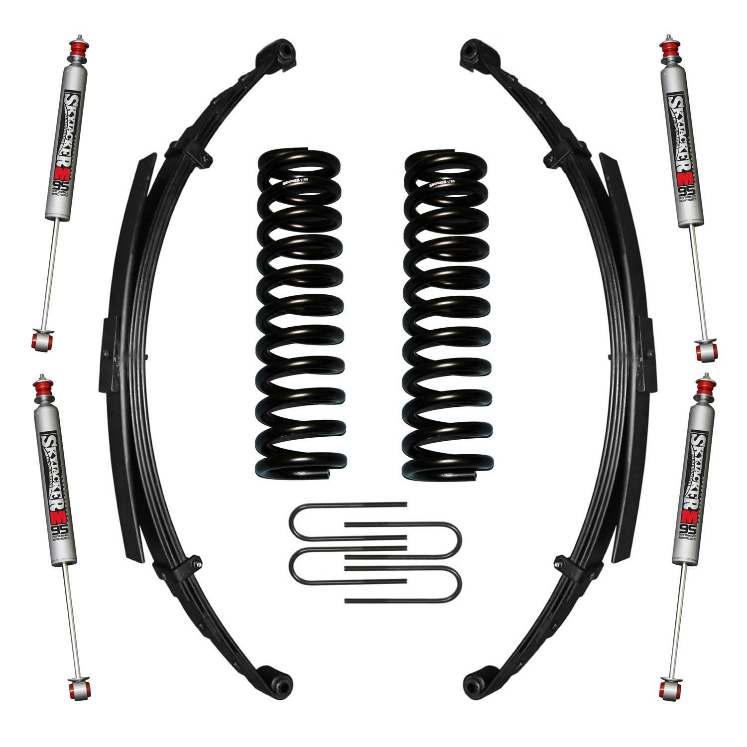 Skyjacker Bronco Suspension Lift Kit 78-79 Bronco w/Shock M95 Performance Shocks 6 Inch Lift Incl. Front/Rear Springs Rear U Bolt Kit - 176BKS-M