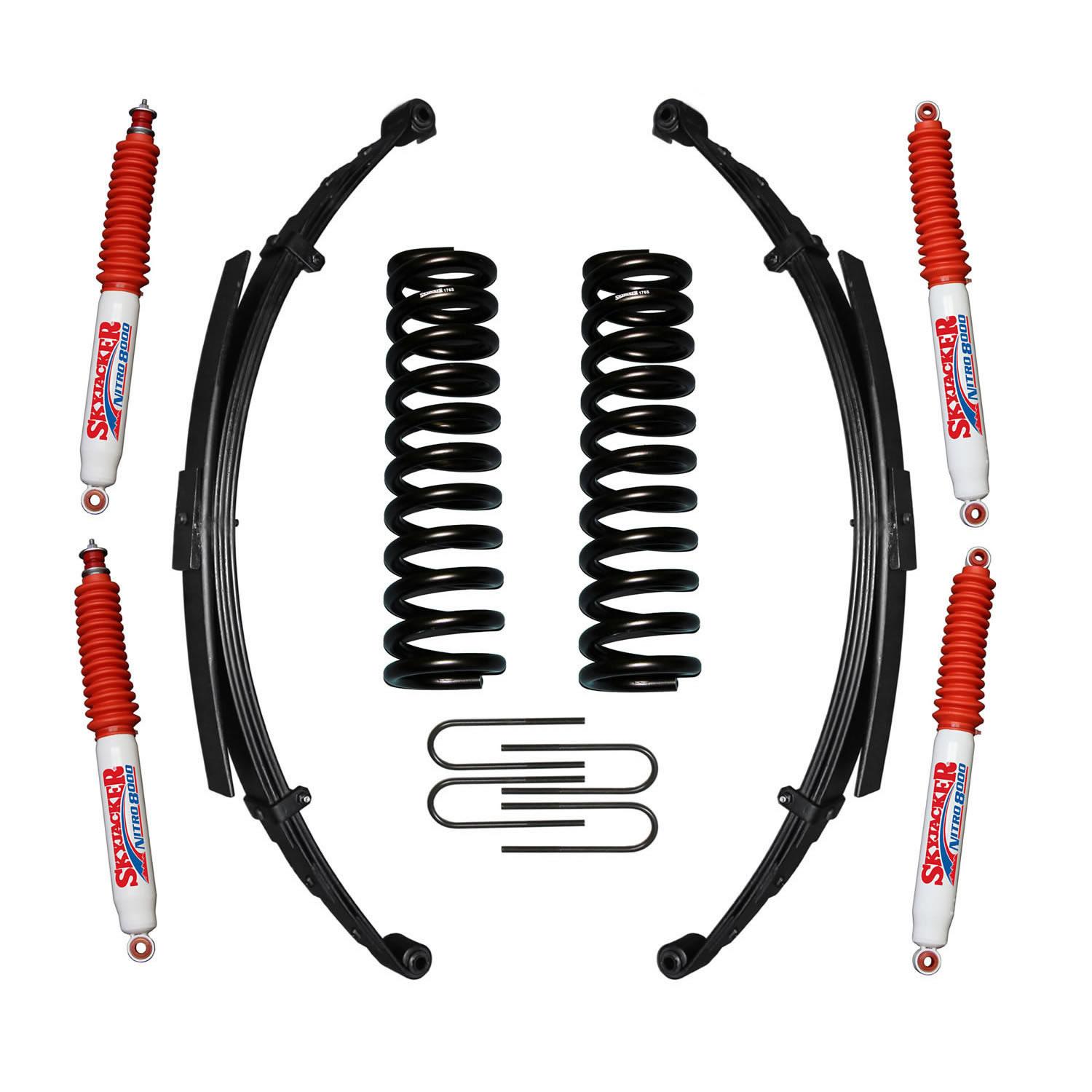 Skyjacker Bronco Suspension Lift Kit 78-79 Bronco w/Shock Nitro Shocks 6 Inch Lift Incl. Front/Rear Springs Rear U Bolt Kit - 176BKS-N