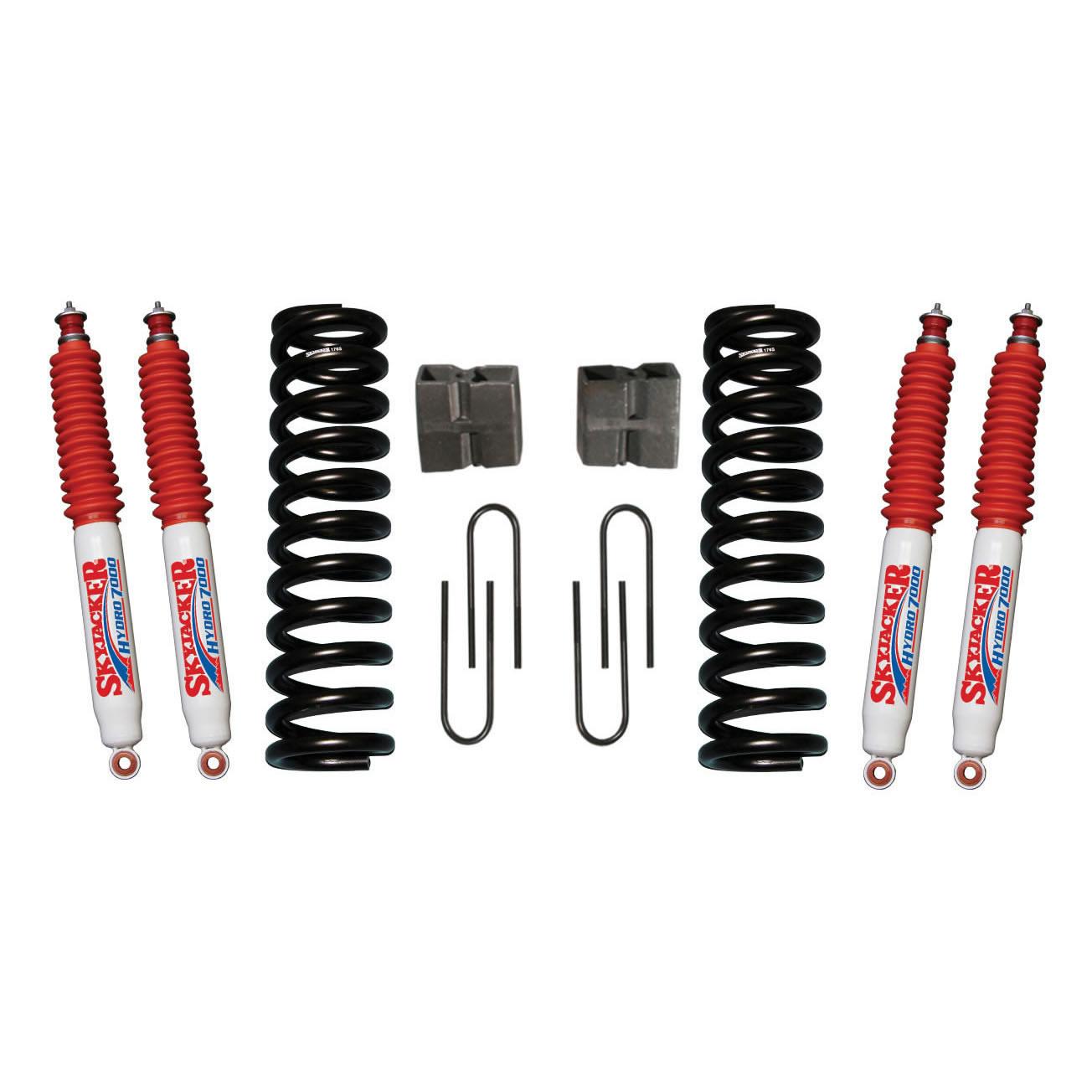 Skyjacker Suspension Lift Kit w/Shock 6 Inch Lift Incl. Front Coil Springs Rear U Bolt Kit Rear Block - 176PK-H