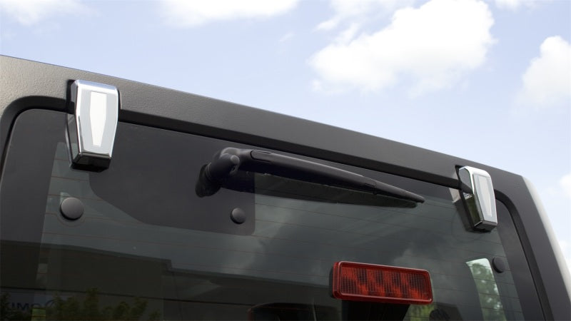 Rugged Ridge Liftgate Hinge Cover Kit Chrome; 07-18 Jeep Wrangler Jk - 13311.25