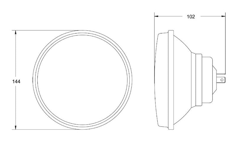 Hella Vision Plus 5.75 inch Round High/Low Beam Conversion Headlamp Kit