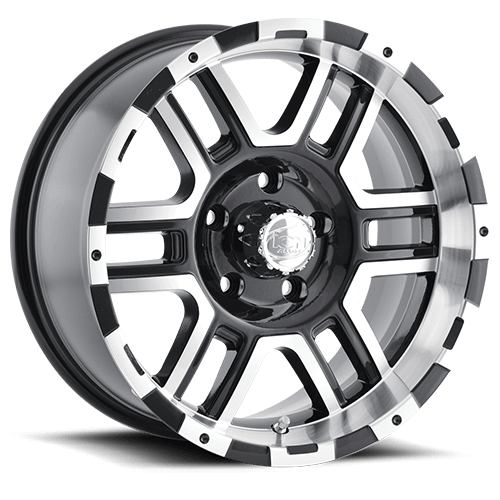 ION Wheels Type 179 16x8 / 5x127 BP / 10mm Offset / 83.82mm Hub Black/Machined Wheel - 179-6873B