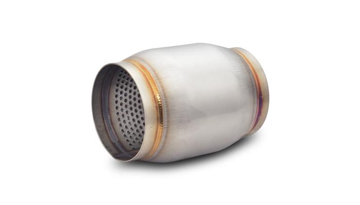 Vibrant Performance Stainless Steel Race Muffler, 5" Inlet/Outlet X 5" Long - 17995