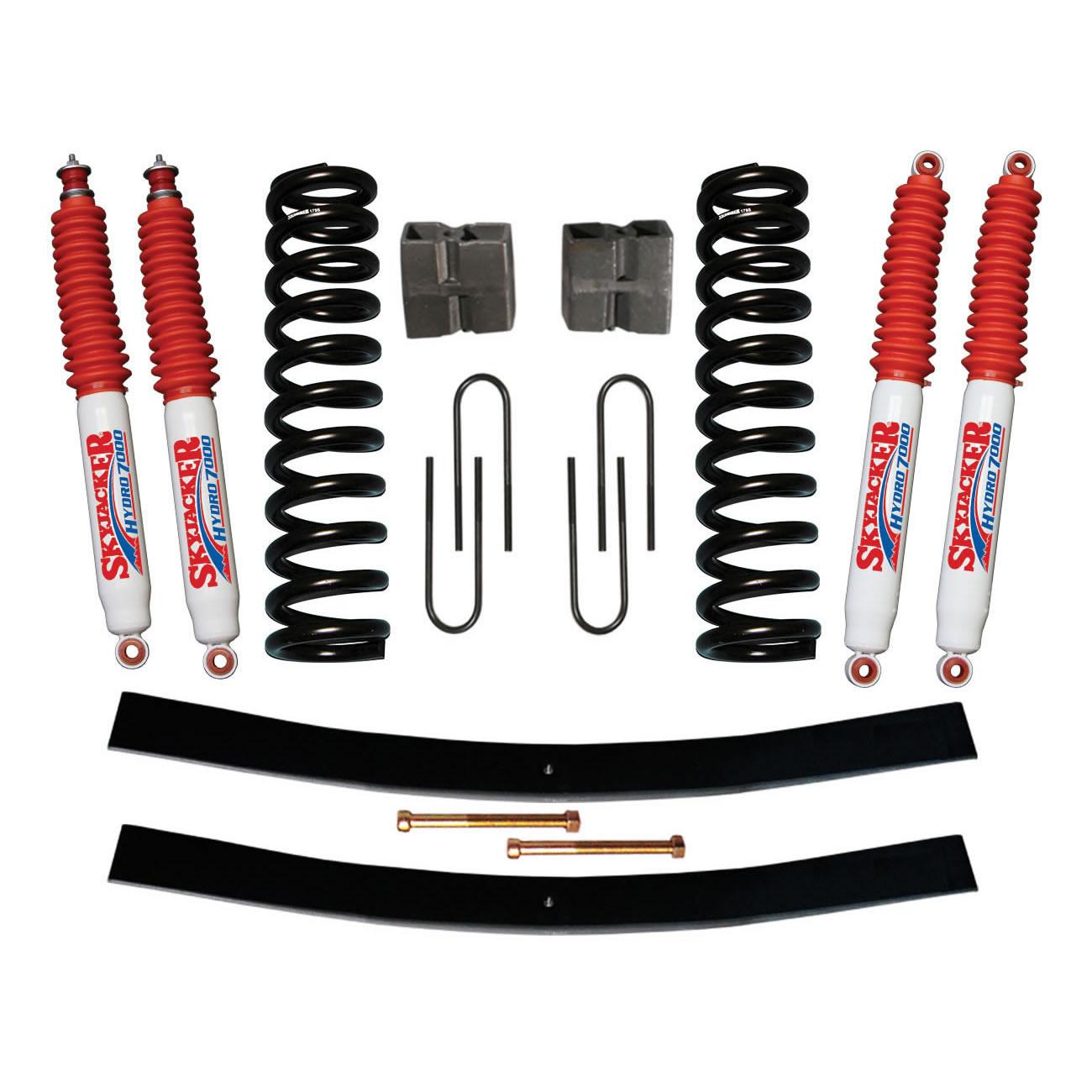 Skyjacker Bronco Suspension Lift Kit 78-79 Bronco w/Shock 9 Inch Lift Incl. Front Coil Springs Rear U Bolt Kit Rear Block Rear Add-A-Leafs - 179BK-H