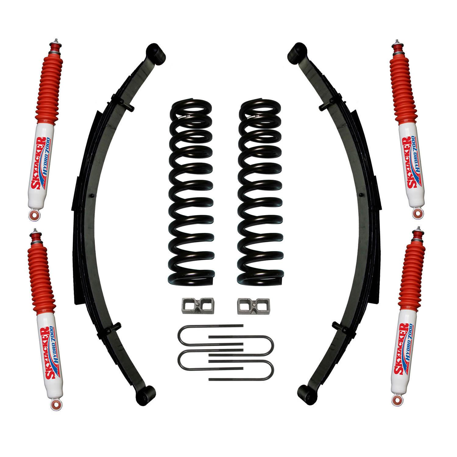 Skyjacker Suspension Lift Kit w/Shock 9 Inch Lift Incl. Front/Rear Springs Rear U Bolt Kit 2 Inch Rear Blocks - 179PKS-H