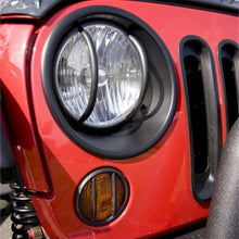 Rugged Ridge Headlight Bezel Kit Black; 07-18 Jeep Wrangler Jk - 12419.25