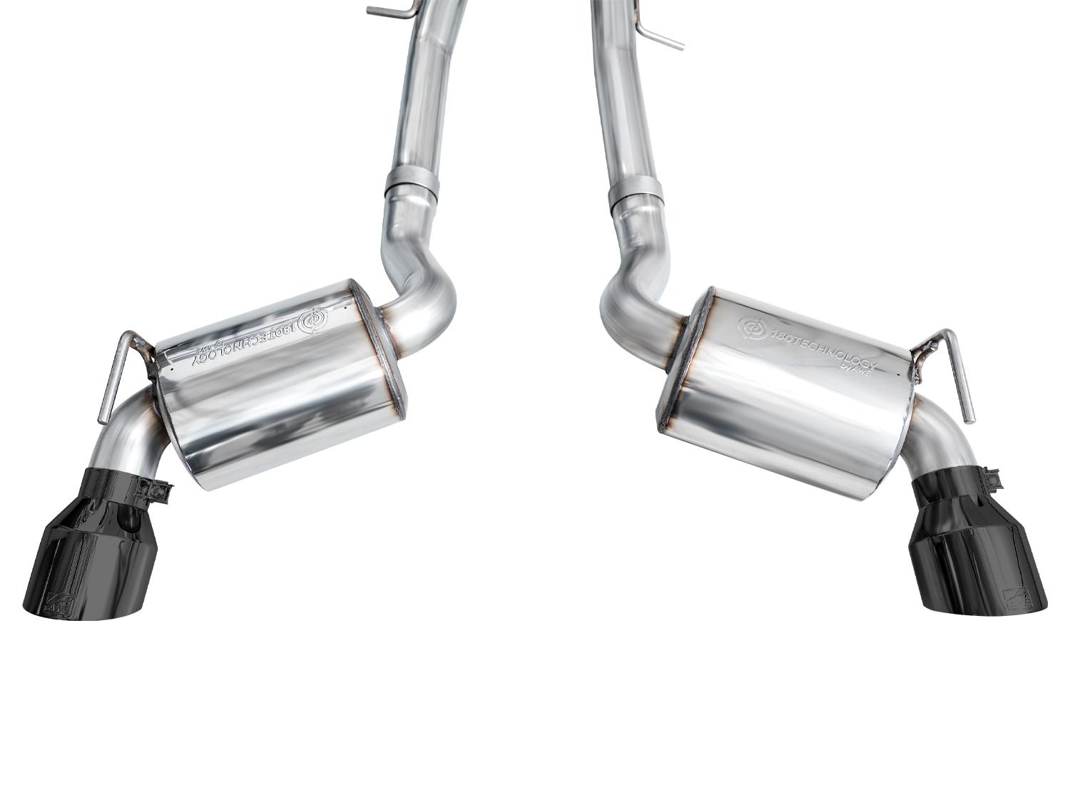 AWE Touring Edition for Nissan Z - Diamond Black Tips - 3015-33400