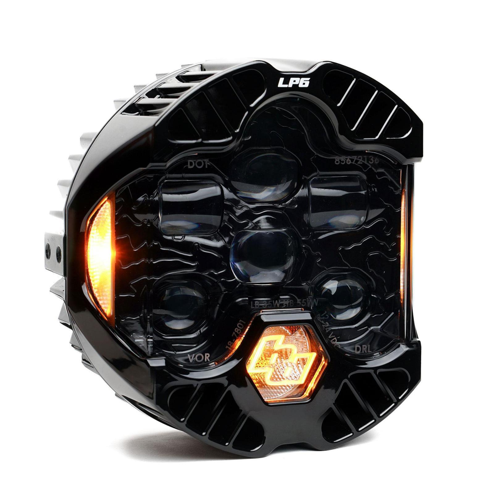Baja Designs DOT LP6 LED Headlight Replacement Universal (Amber) - 18-0002