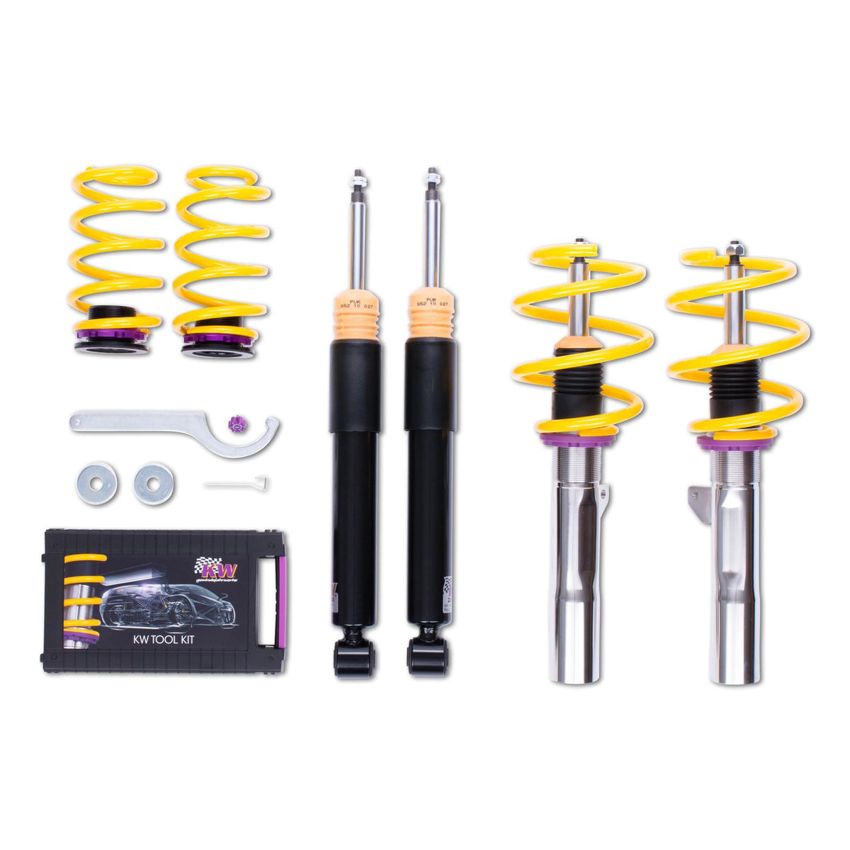KW Street Comfort Suspension Kit (2014+ Mini Cooper (F56) Hardtop 2DR incl. JCW, without Dynamic Damper Control) - 180200AG