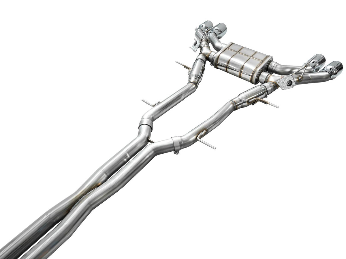 AWE SwitchPath™ Exhaust for Cadillac CT4-V Blackwing - Chrome Silver Tips - 3025-42436