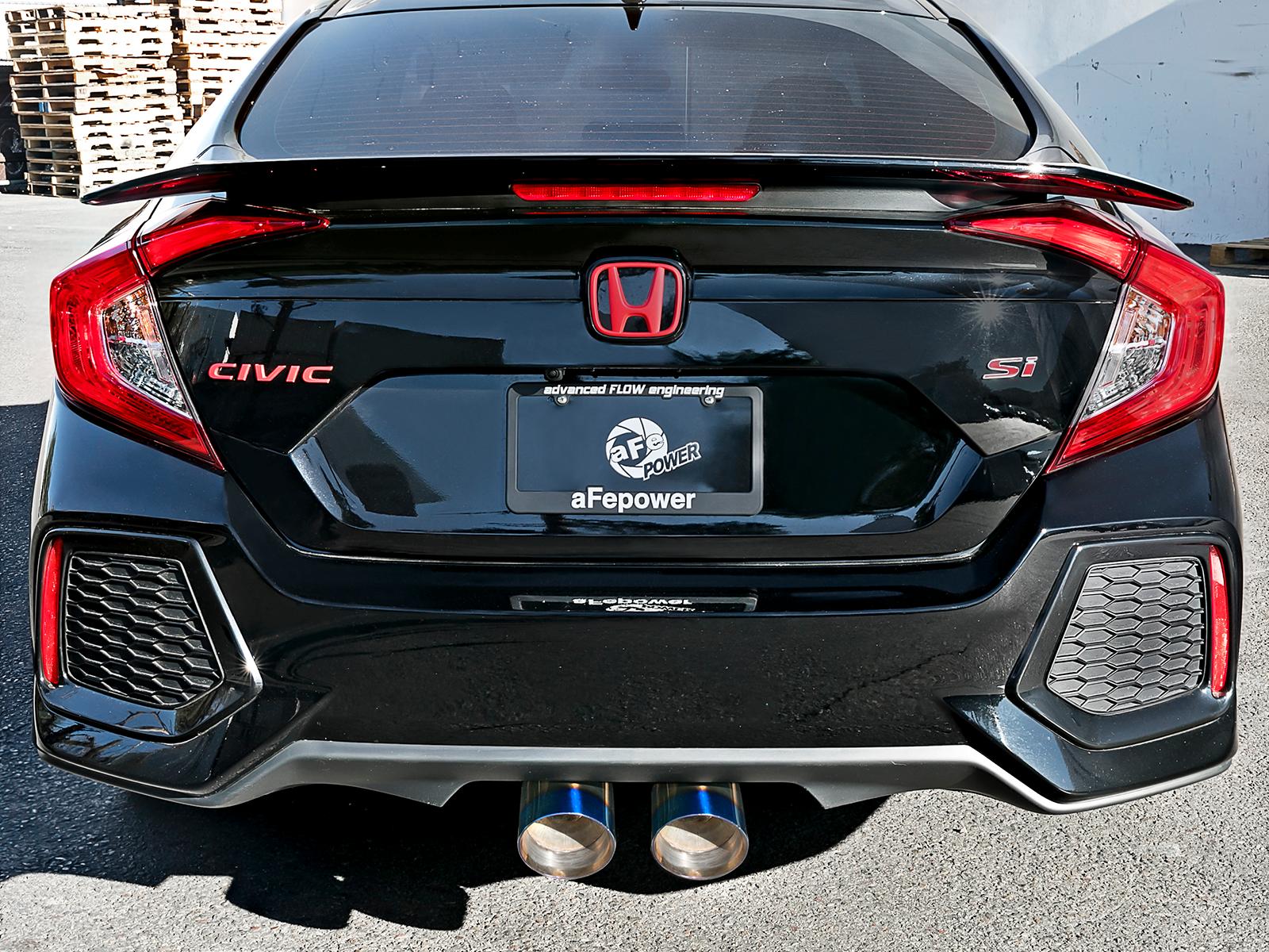 AFE Cat-Back Exhaust System (2017-2019 Honda Civic Si L4-1.5L (t)) - 49-36621-L