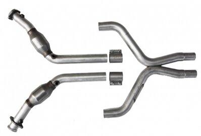 BBK Full X-Pipe With Converters (2011-2014 Mustang V6) - 1814