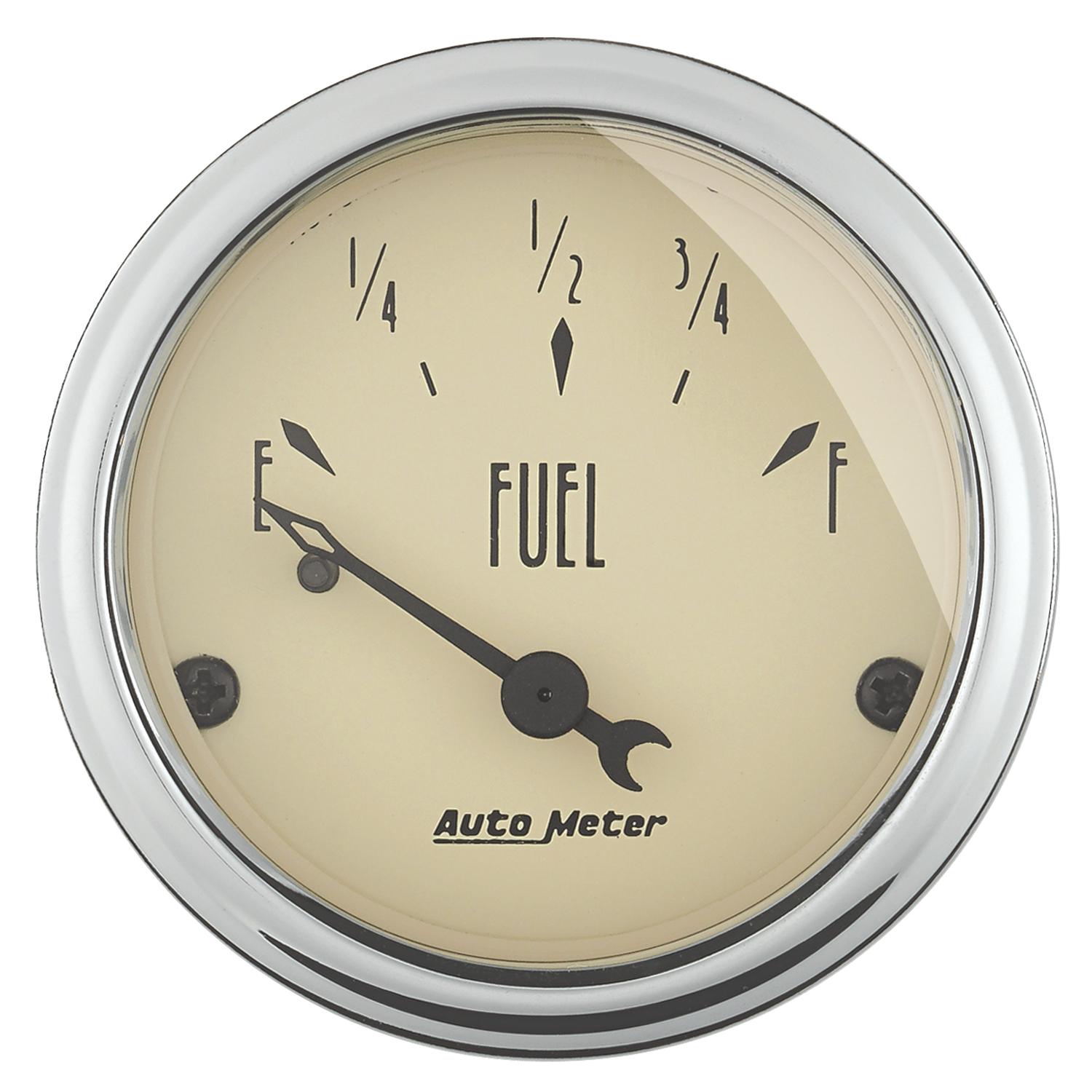 Auto Meter 2-1/16" FUEL LEVEL, 0-90 Ω, ANTIQUE BEIGE - 1815