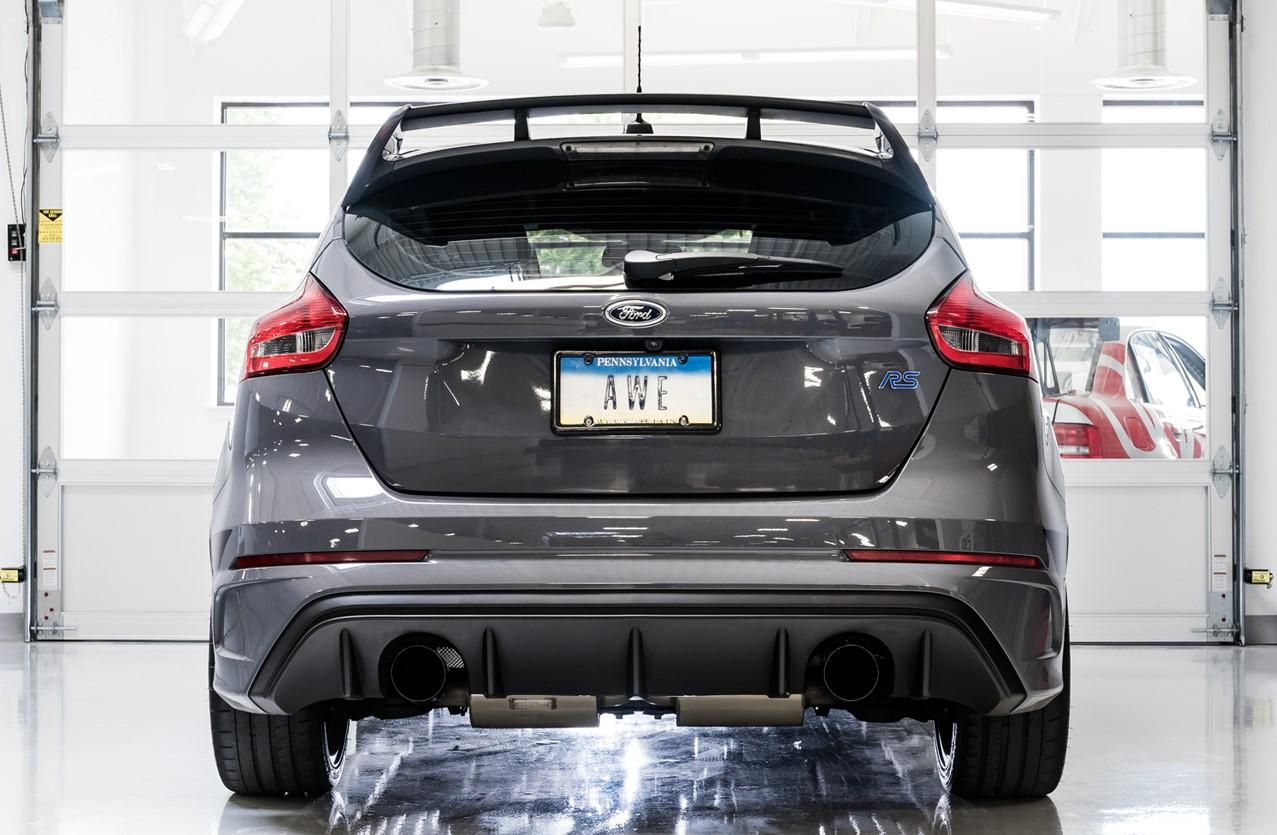 AWE 3020-33032 2016-2018 Focus RS Track Edition Catback Exhaust with Diamond Black Tips