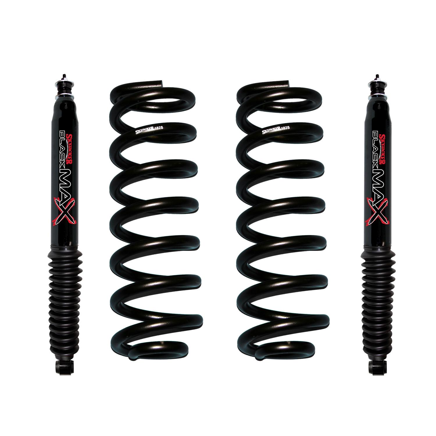 Skyjacker Suspension Lift Kit w/Shock Black MAX Shocks 2 Inch Front Lift - 182-B