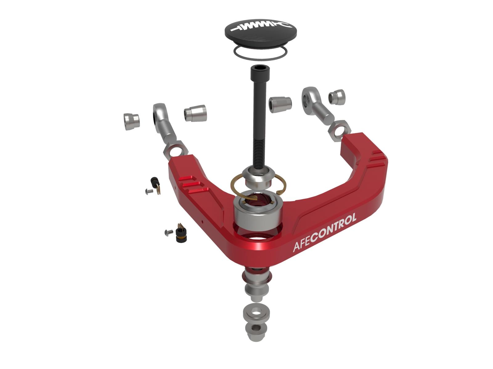 AFE Billet Uniball Upper Control Arm Kit Red (2022-2023 Tundra 3.4, 2022-2023 Sequoia 3.4) - 460-72T005-R