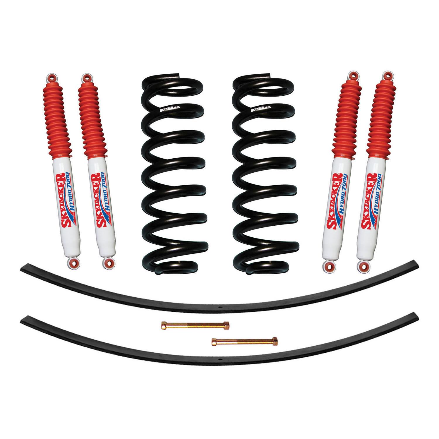 Skyjacker Suspension Lift Kit w/Shock 1.5-2 Inch Lift Incl. Front Coil Springs Rear Add-A-Leafs - 182K-H