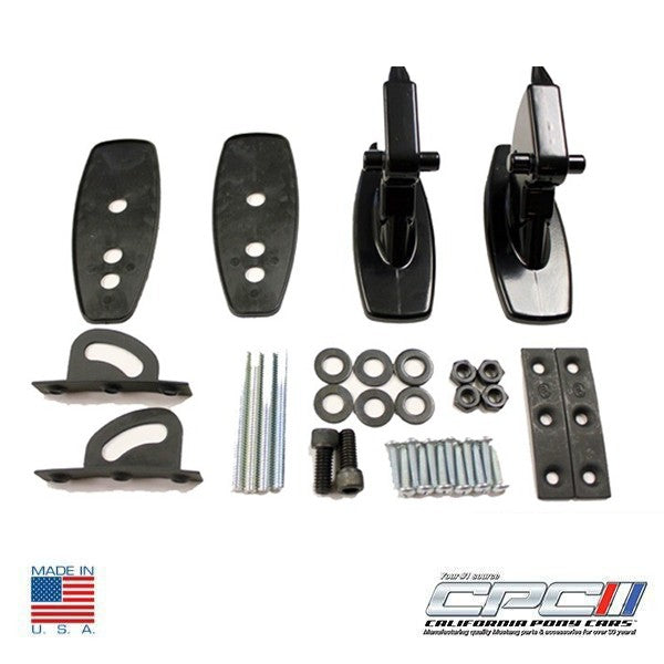 California Pony Cars Premium Quality 1969-1970 Mustang Rear Wing Bracket Assembly With Hardware, Pedestals & Pads - BOD-690-585