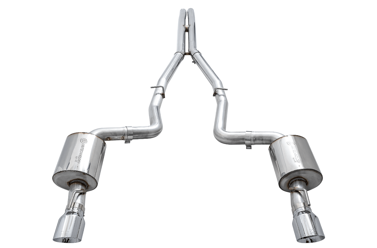 AWE Touring Edition Exhaust - Non-Resonated - Chrome Silver Tips (2015-2020 Dodge Charger 5.7L) - 3020-32060