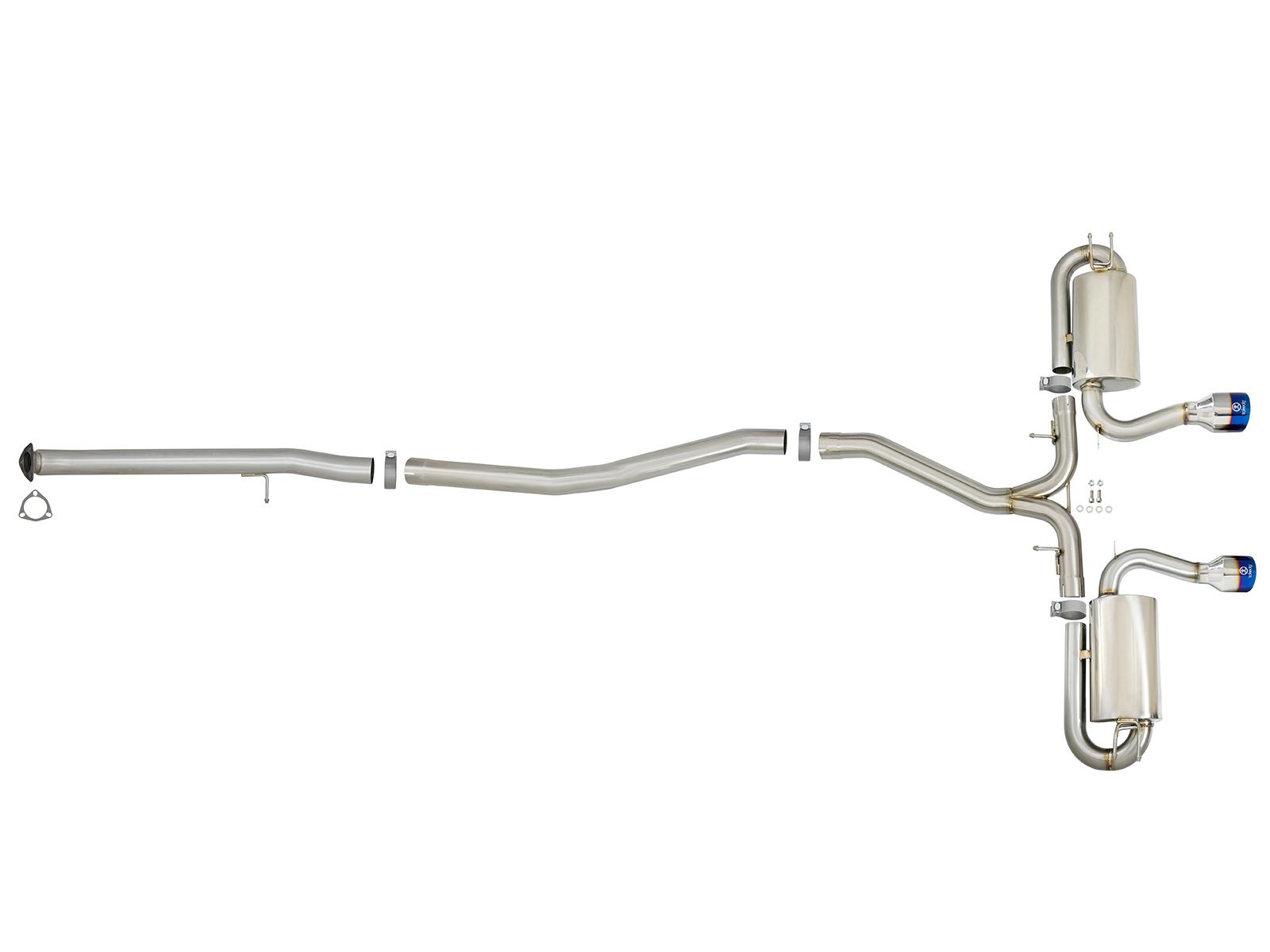 AFE Cat-Back Exhaust System (2017-2019 Honda Civic Si L4-1.5L (t)) - 49-36618-L