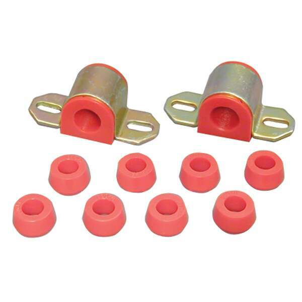 Rugged Ridge Suspension Stabilizer Bar Bushing Kit Front Red 7/8 Inch; 76-86 Cj - 18367.1