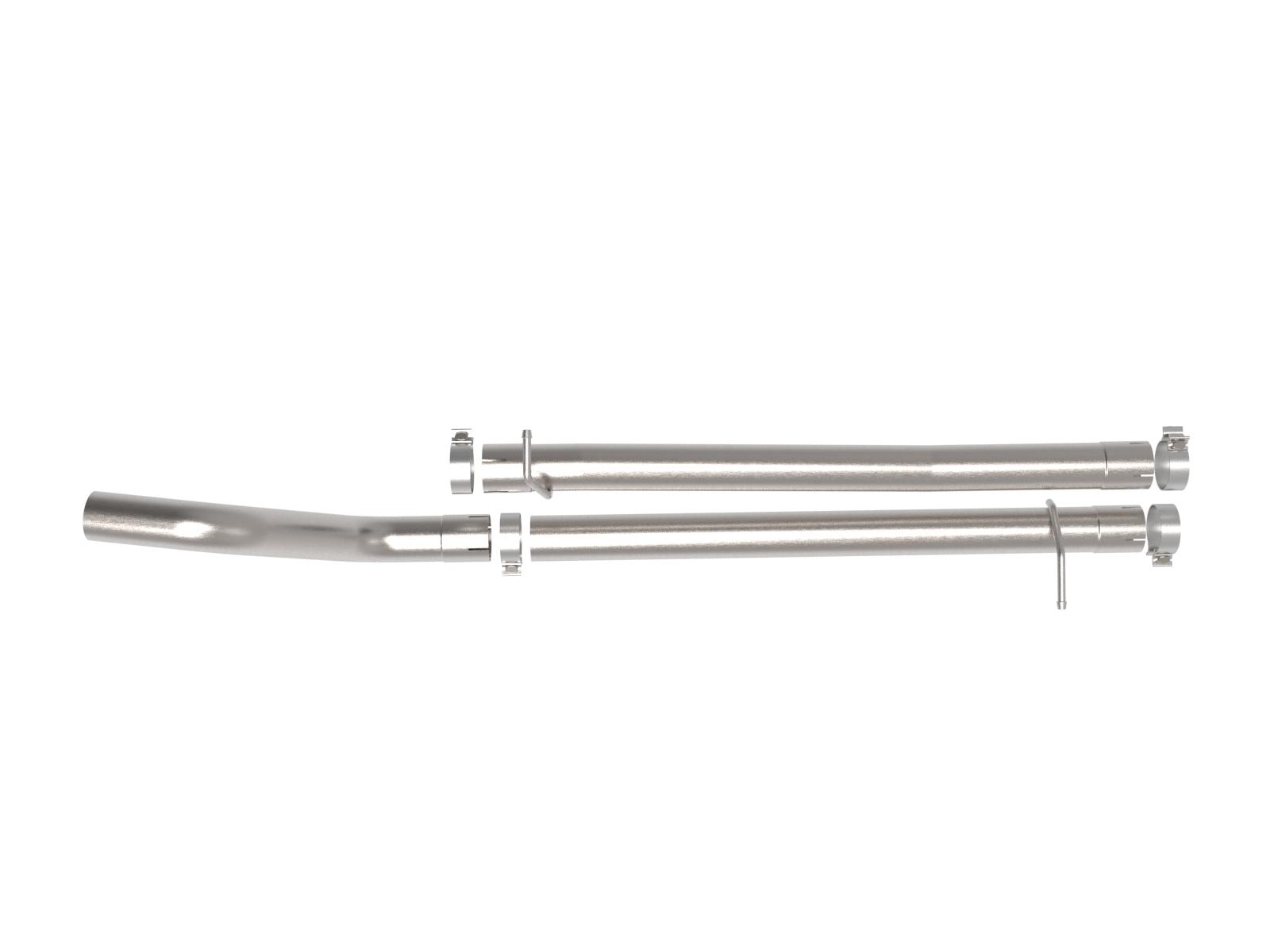 AFE 49C32085NM Vulcan Series 3" 304 Stainless Steel Muffler Delete Pipe (2021+ Dodge Ram 1500 TRX V8-6.2L SC)