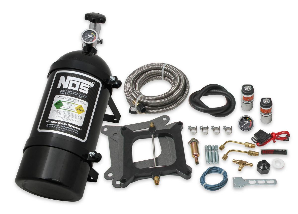 NOS  Super Powershot Wet Nitrous System for 4150 4-barrel Carburetor - Black. - 05101BNOS