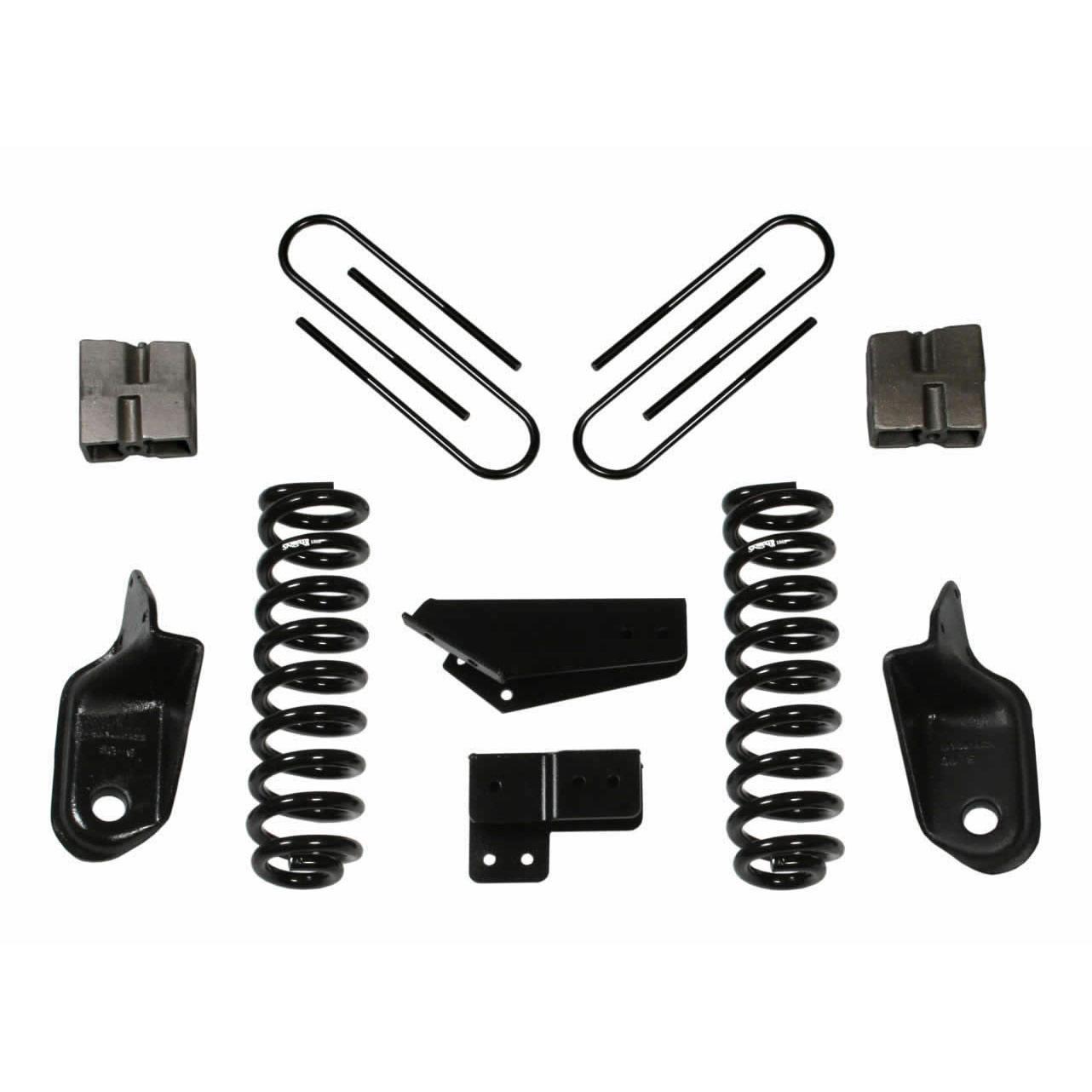 Skyjacker Bronco Lift Kit 4 Inch Lift 80-96 Bronco Includes Front Coil Springs Brackets Rear U Bolt Kit Rear Block - 184BK