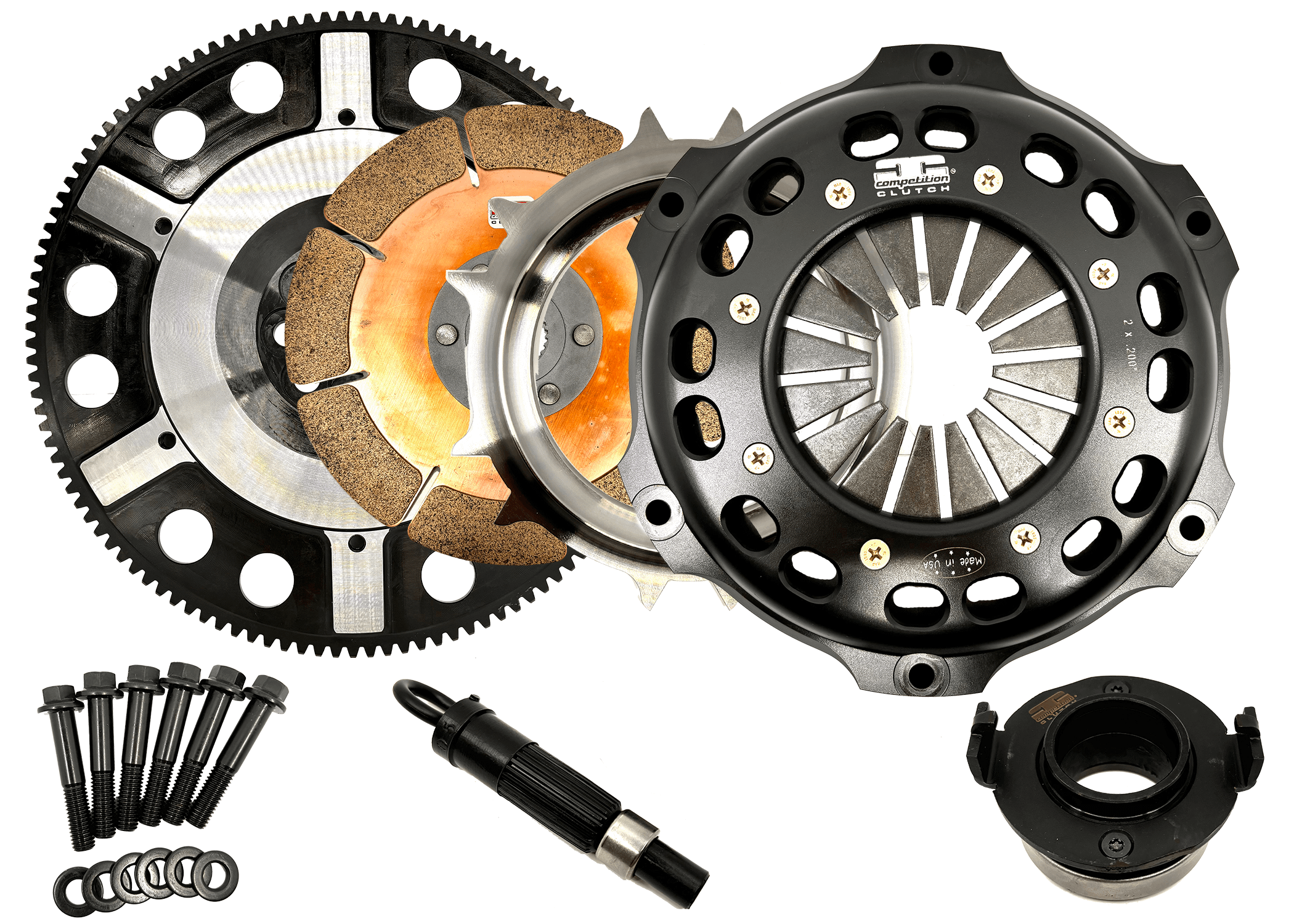 Competition Clutch Clutch Kit: Full Race Single Disc: Honda K Series 184Mm Ceramic: W/Flywheel (2002-2011 Civic Si, Civic MUGEN Si, RSX Type-S) - 1848037-1