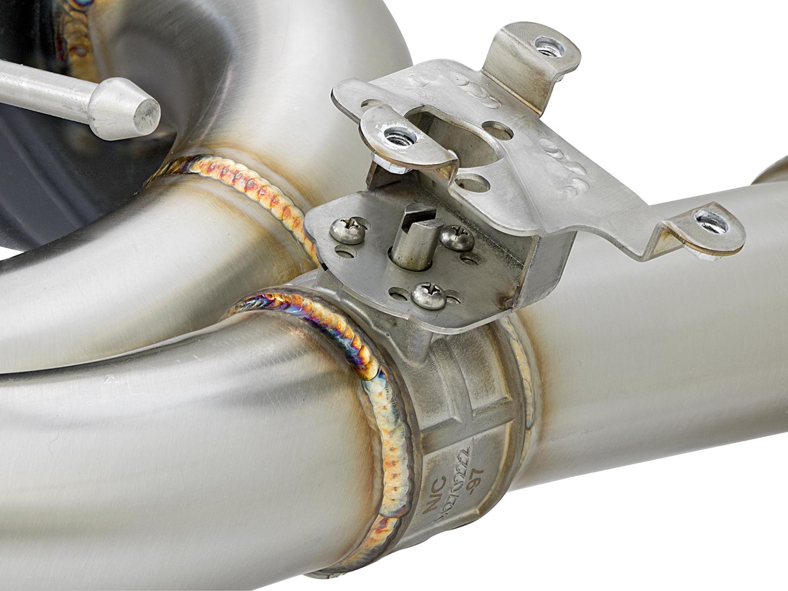 AFE MACH Force-Xp Stainless Steel Cat-Back Exhaust System w/Black Tips - 49-36334-B