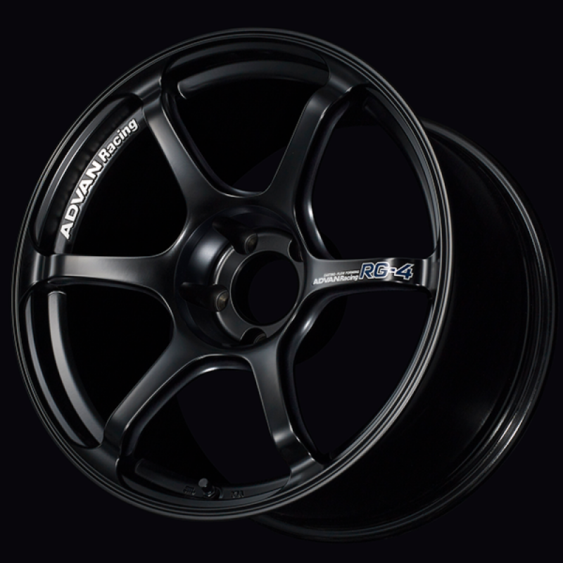 ADVAN RACING RG-4 17X7.5 +45 5-100 SEMI GLOSS BLACK - YA47F45DSB