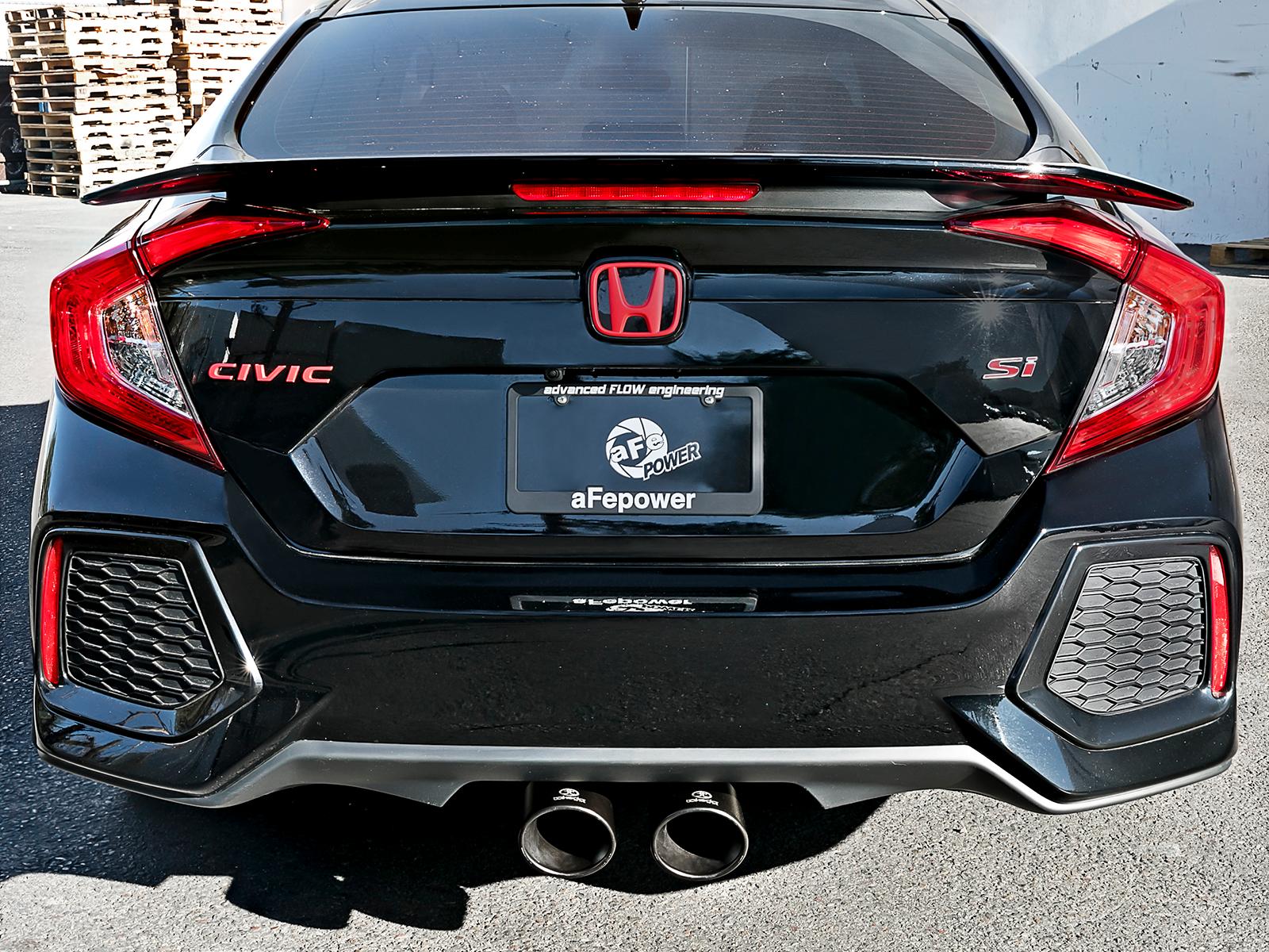 AFE Cat-Back Exhaust System (2017-2019 Honda Civic Si L4-1.5L (t)) - 49-36621-B