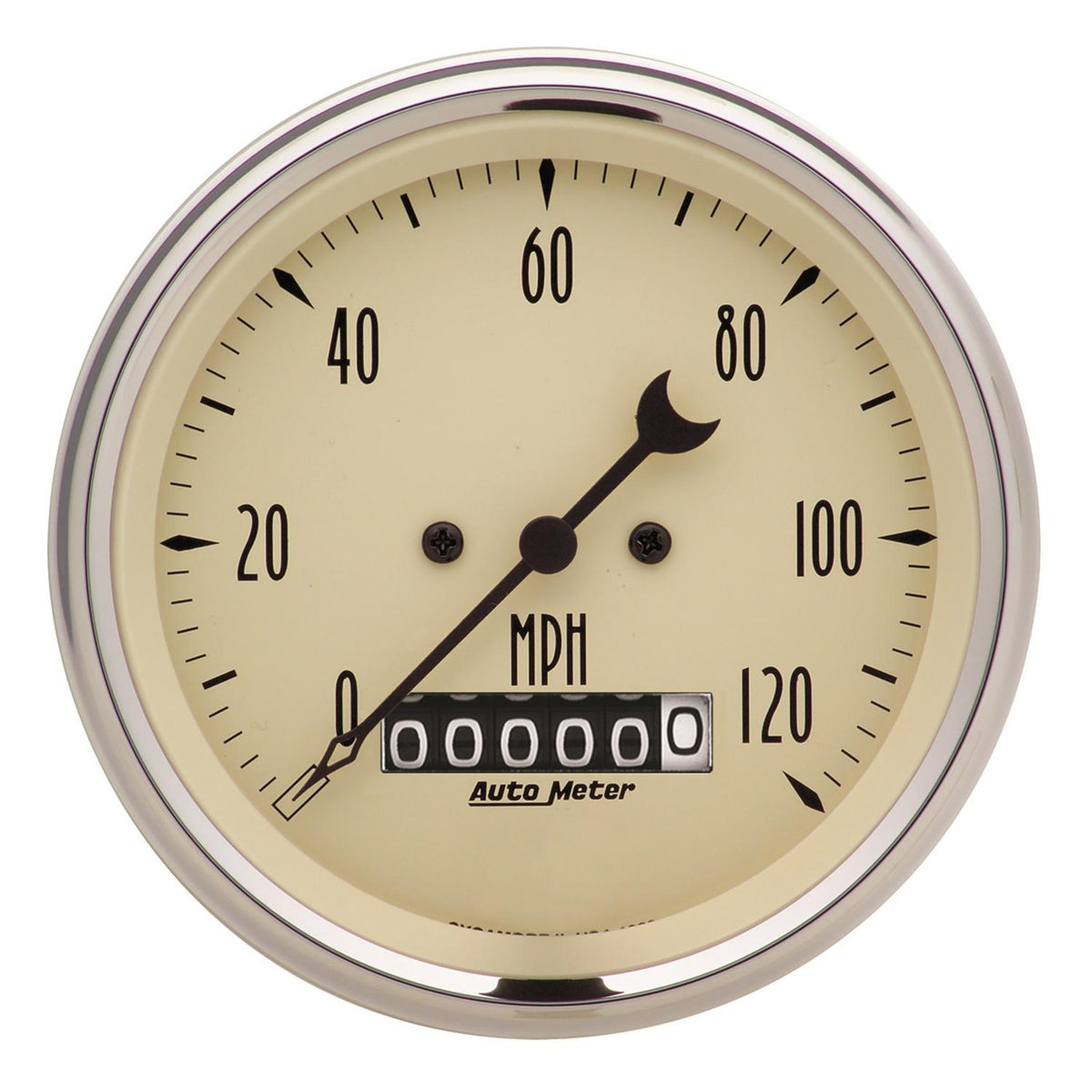 Auto Meter 3-3/8" SPEEDOMETER, 0-120 MPH, ANTIQUE BEIGE - 1879