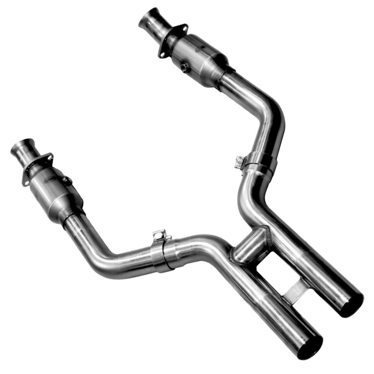 Kooks 2-1/2" SS GREEN Catted H-Pipe.  2005-2010 Mustang GT 4.6L 3V. - 11313600