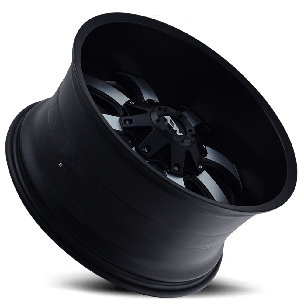 ION Wheels Type 189 17x9 / 5x127 BP / -12mm Offset / 87mm Hub Satin Black/Machined Face Wheel - 189-7952B
