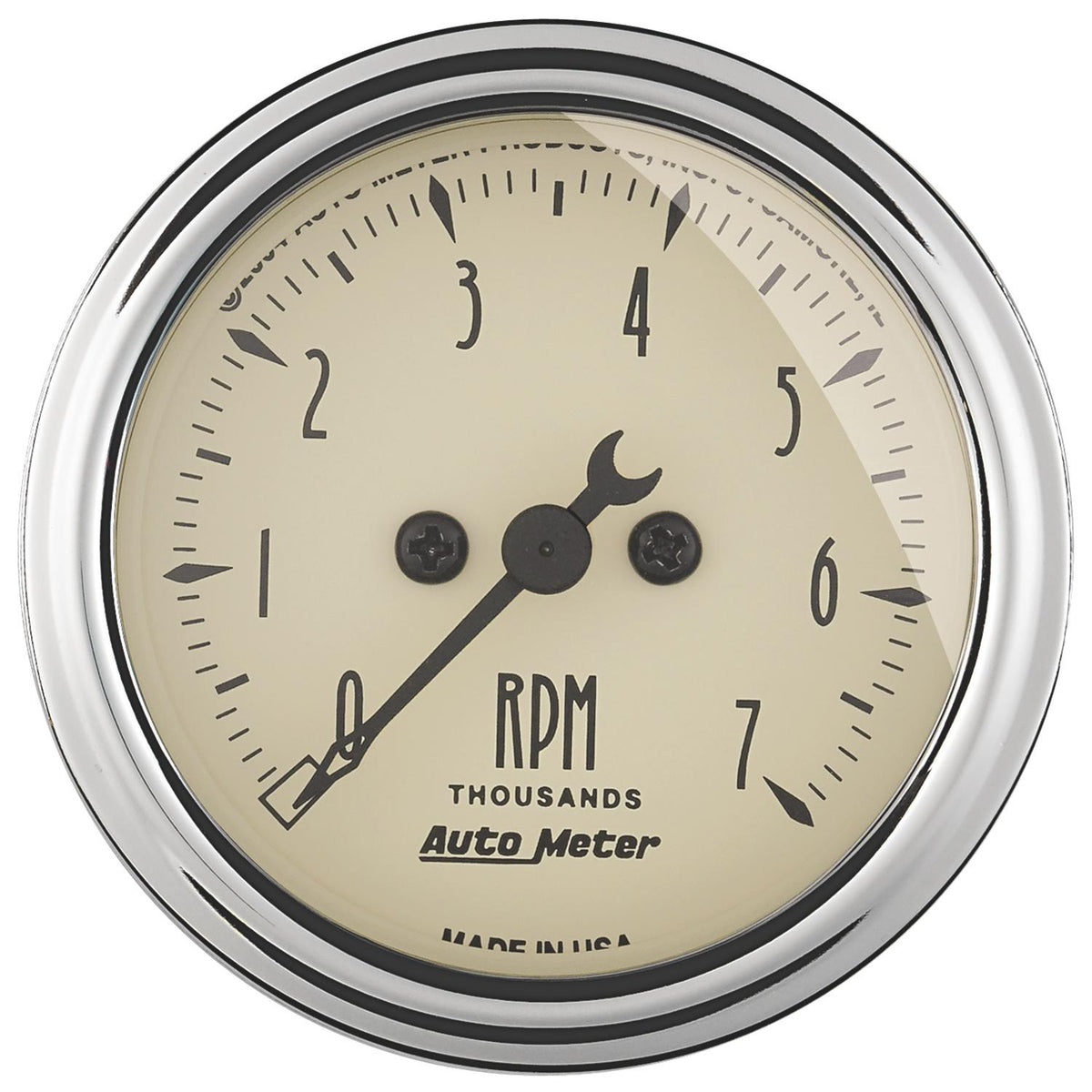Auto Meter 2-1/16" IN-DASH TACHOMETER, 0-7,000 RPM, ANTIQUE BEIGE - 1897
