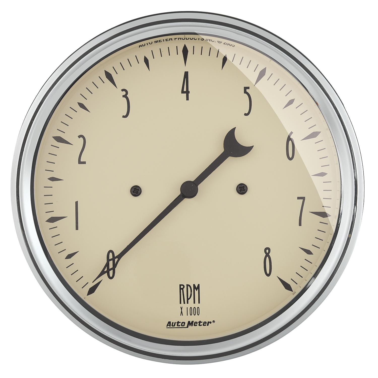 Auto Meter 5" IN-DASH TACHOMETER, 0-8,000 RPM, ANTIQUE BEIGE - 1899