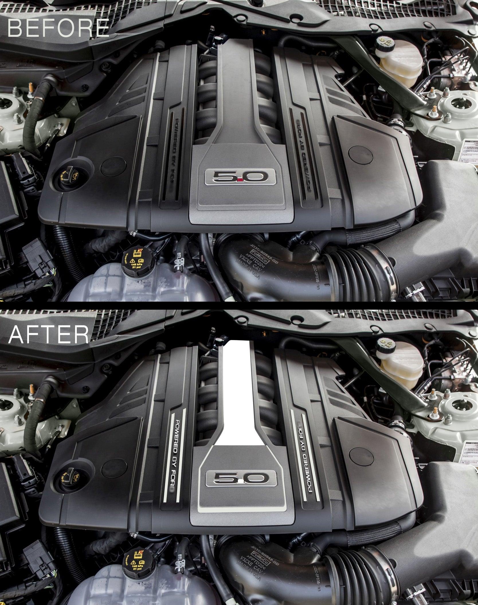 Anchor Room Combo 1 Intake Decal Accents - Gloss Black (2018-2023 Mustang) - 18FM_CID1_G