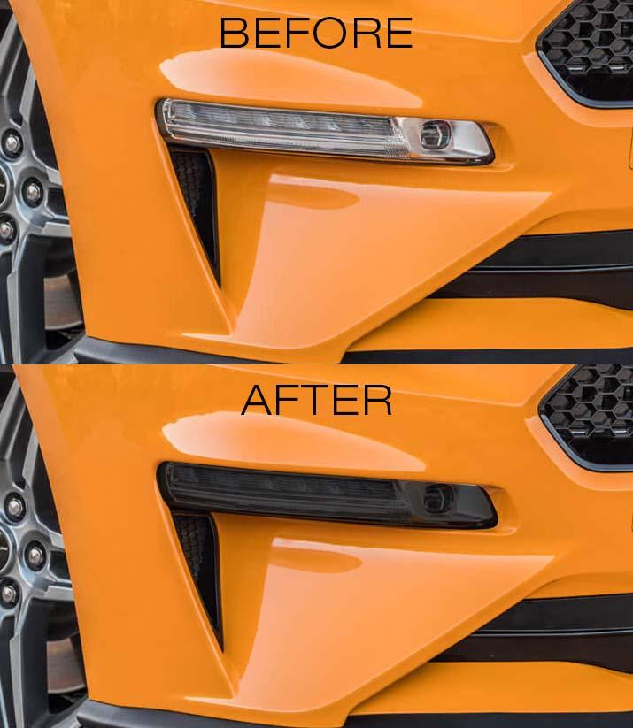 Anchor Room Front Side Marker/Fog Light Lens Vinyl Tint - Lighter (50%) - Light (2018-2023 Mustang) - 18FM_FM_50%