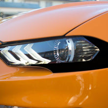 Anchor Room Headlight Amber Corner Vinyl Lens Tint - Black Out (2018-2023 Mustang) - 18FM_HAC_G