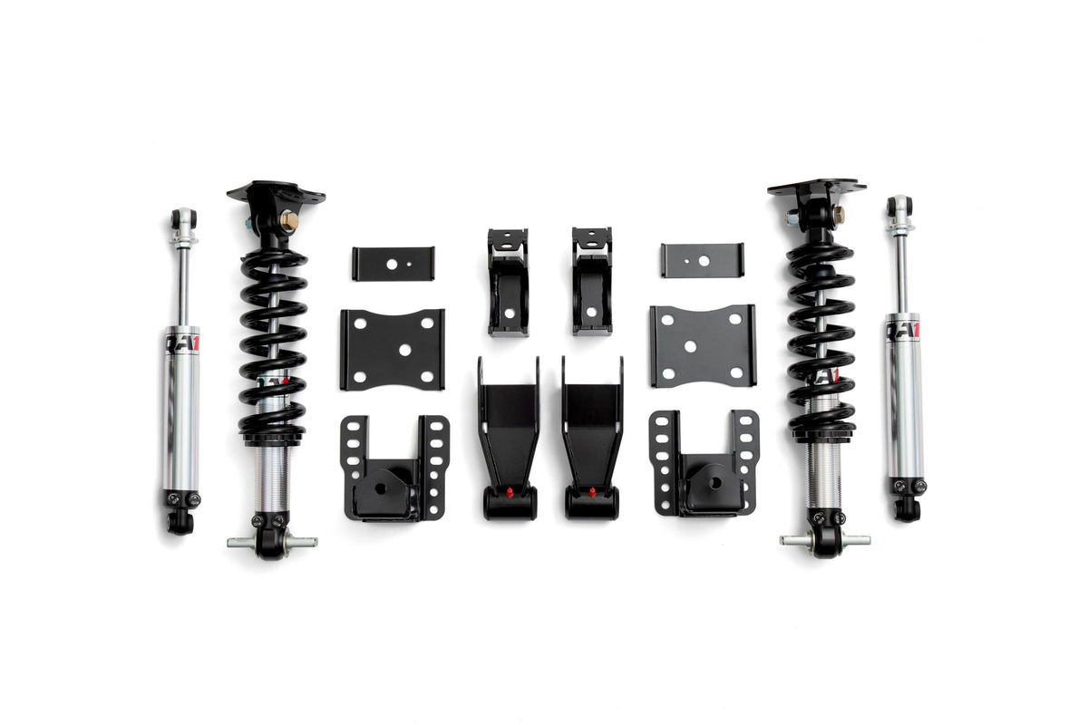 QA1 4/6 Lowering Kit 14-18 Gm 1500,2Wd Stamped/Al. Arms Double Adjust (2014-2018 Silverado 1500, Sierra 1500) - LK22-GMT03