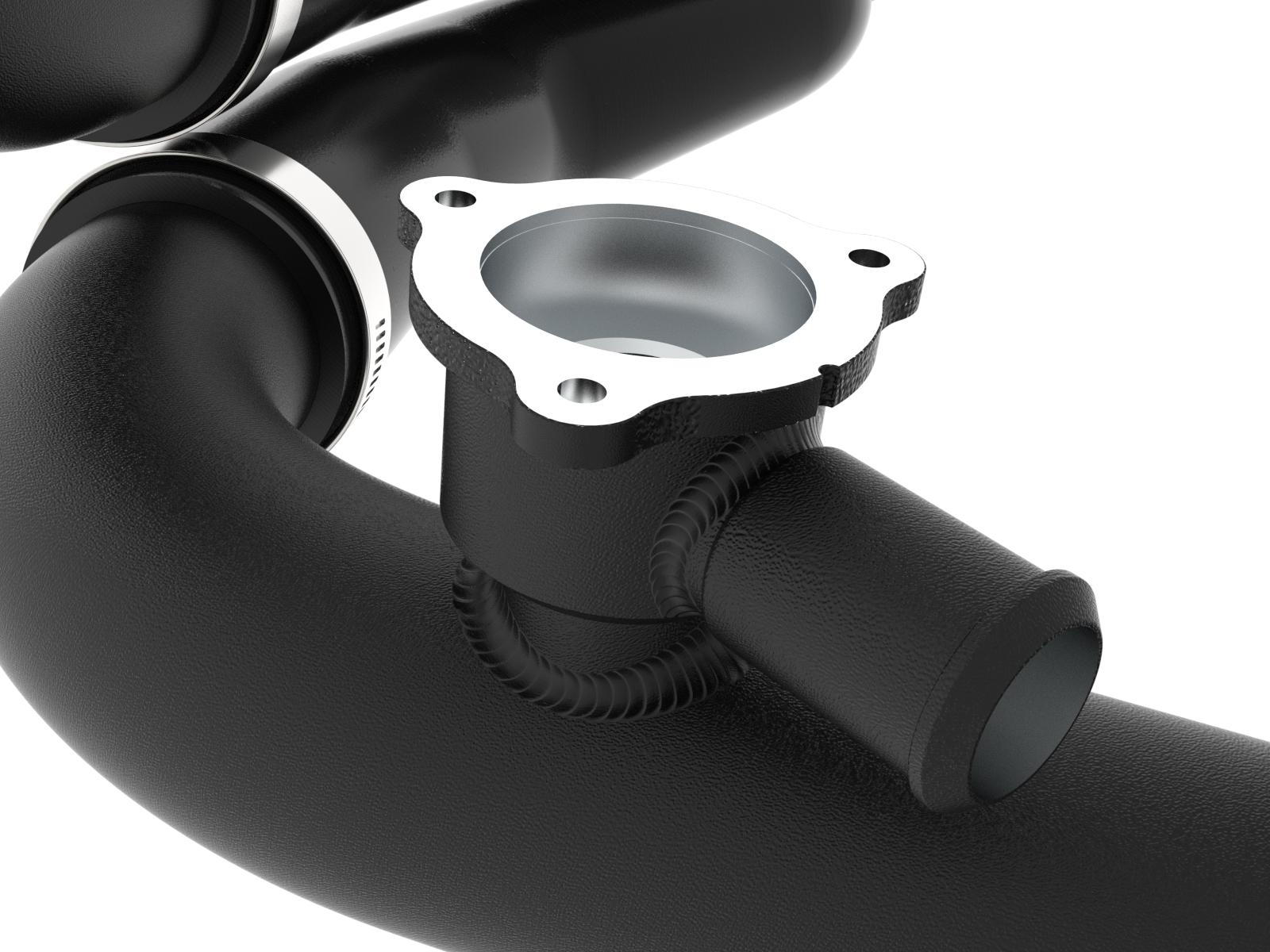 AFE BladeRunner Aluminum Hot and Cold Charge Pipe Kit Black (2022-2025 Bronco Raptor / 2025+ Ranger Raptor) - 46-20754-B