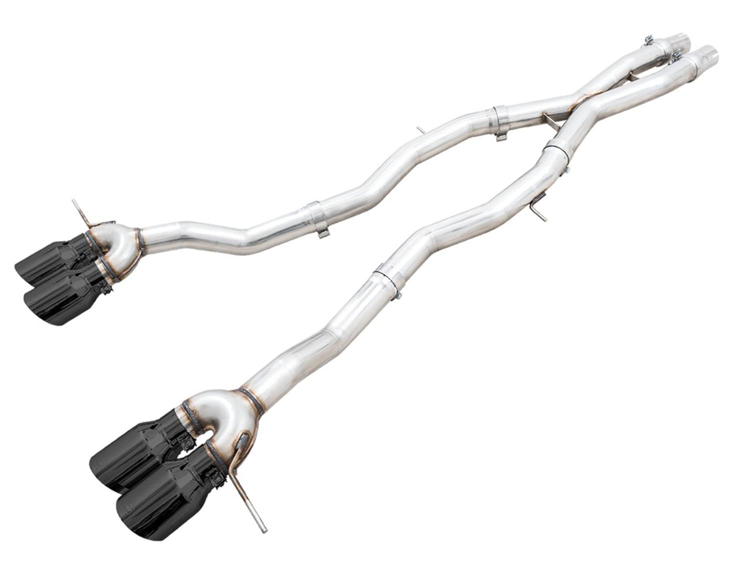 AWE Track Edition Catback Exhaust - Diamond Black Tips (2021+ BMW G8X M3 / M4) - 3020-42482