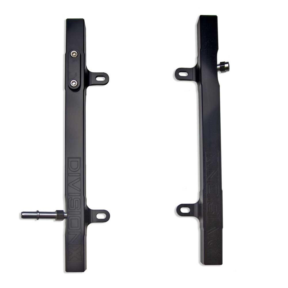 DivisionX Billet High Flow Fuel Rails - Black Anodized (2018+ Mustang GT / 2015-2019 Shelby GT350