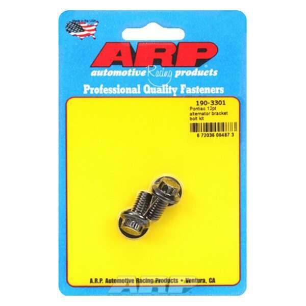 ARP Pontiac 12pt alternator bracket bolt kit - 190-3301