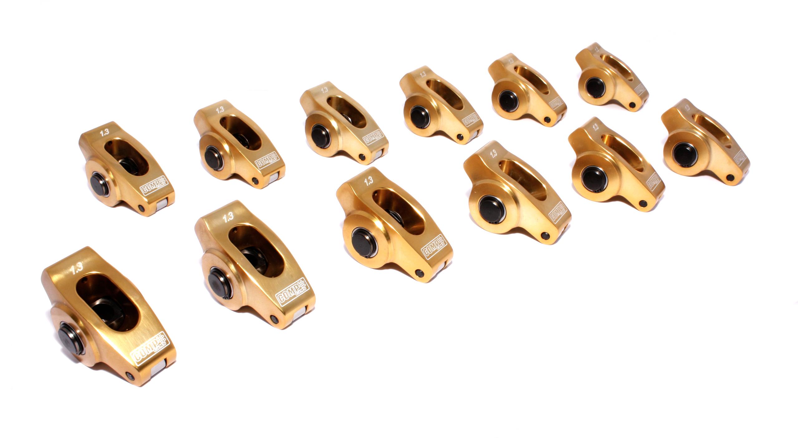 Comp Cams Ultra-Gold Arc Break-In Rocker Set W/ 1.3 Ratio For Chevrolet V6 W/ 7/16" Stud - 19012-12