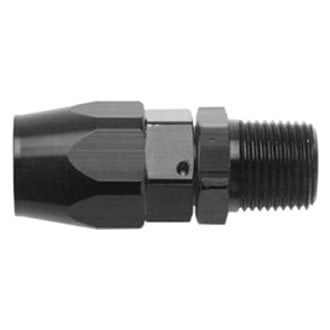 Fragola #6  Straight Hose End X 3/8 MPT  Black - 190166-BL