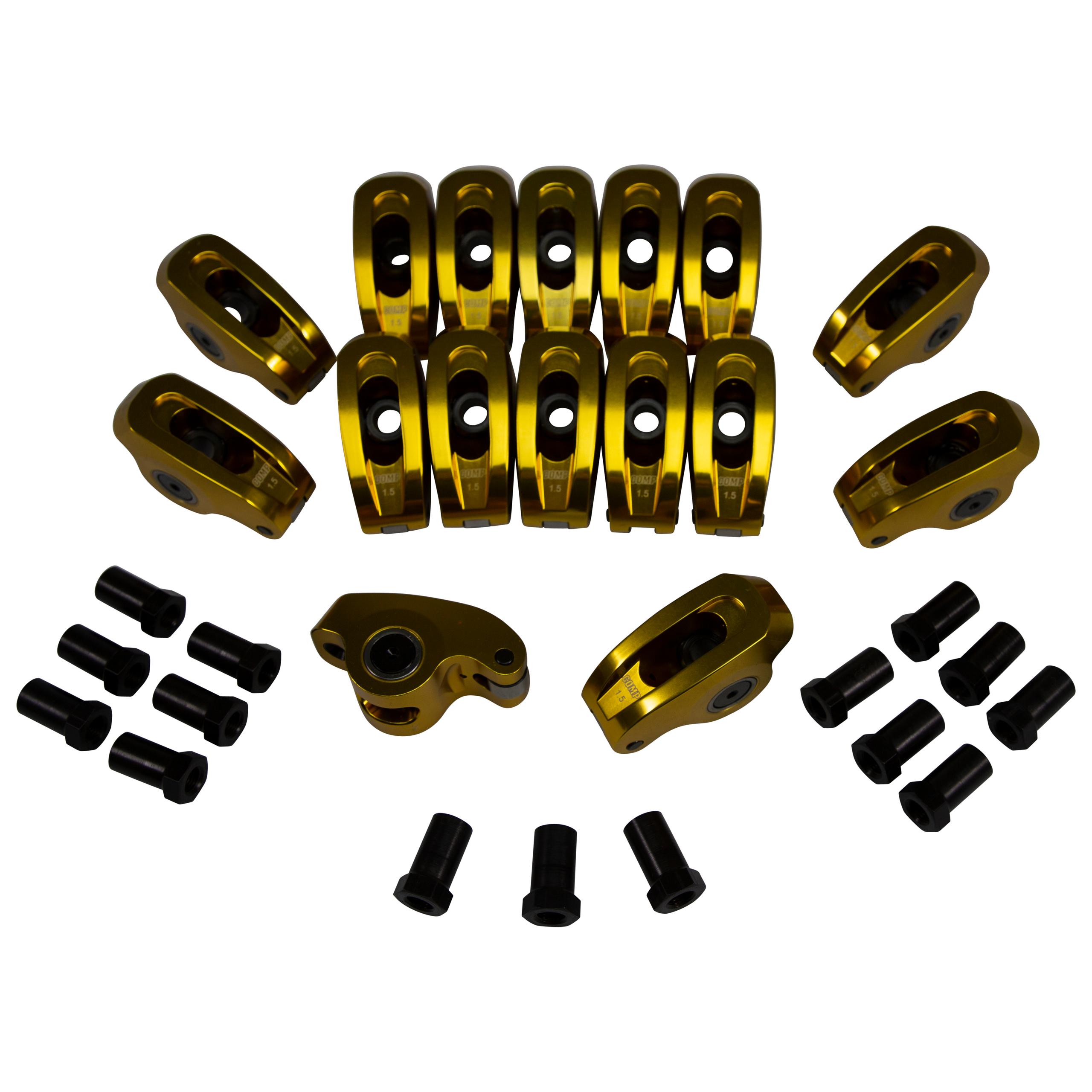 Comp Cams Ultra-Gold ARC Narrow Rockers w/ 1.5 Ratio for '88+ Chevrolet SBC w/ 3/8" Stud - 19017-16